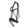 KERBL Swedish svédorrszíjas kantár, fekete, Cob KR3230200