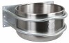 KERBL Rozsdamentes acél kerek etetővályú 44x38x23 cm KR32490
