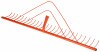 KERBL Széna gereblye nyél nélkül ( fém 92 cm/26 fogas ) KR50213