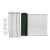 KERBL Baromfi kerítés, 25 m hosszú, 0,9 m magas, 15 rögzítő rúddal, 30 U-horoggal KR73204