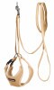 KERBL kölyökhám pórázzal, bézs, 30-50 cm, 10 mm KR81087