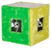 KERBL Cube szizálkender játék, 20x20x20 cm, zöld/sárga KR81670