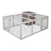 KERBL Kültéri ketrec beépített búvóhellyel 132 x 102 x 59 cm KR81756