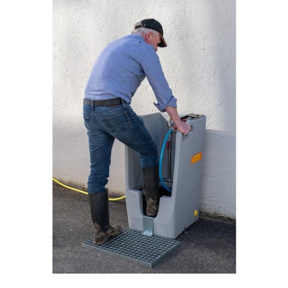 Premium csizmamosó gyűjtőtálcával