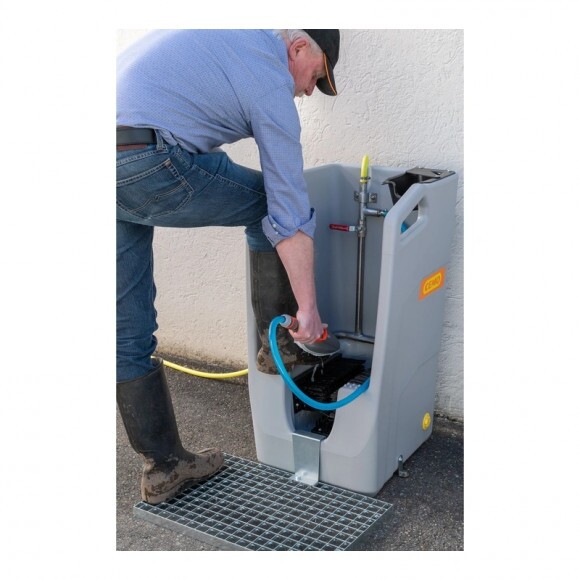 Premium csizmamosó gyűjtőtálcával