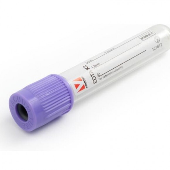 Vérvételi cső, EDTA K2, 5 ml, műanyag, 100 db/csomag KRUUSE
