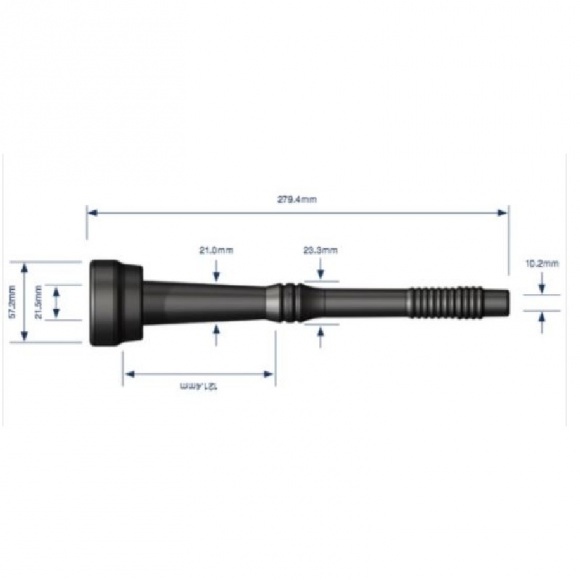 Kehelygumi 21mm Westfalia Sárga Szilikon Stimulor Vágott