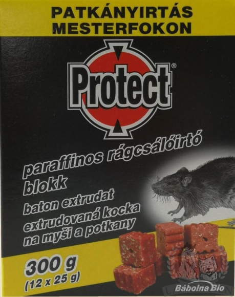 Protect paraffinos rágcsálóirtó blokk 300 g