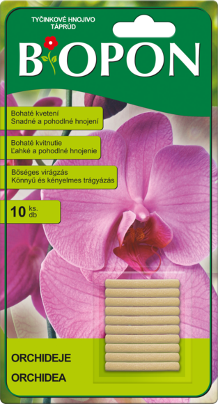 Bros-biopon táprúd Orchidea 10 db + 10 Db ajándék/bliszter