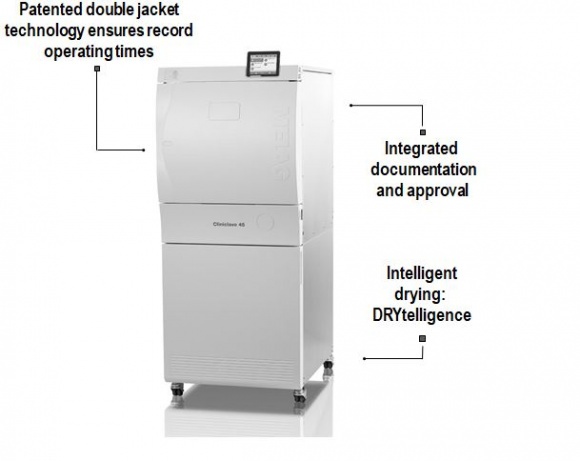 MELAG Cliniclave 45 autokláv (105 liter)