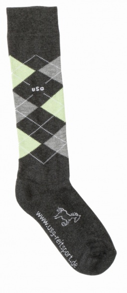 USG Original Sockies lovaglózokni, szürke/világos szürke/menta, 29-35