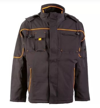 Télikabát fekete, méret 3XL