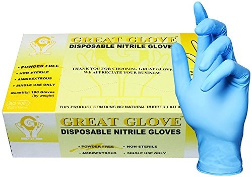 Kesztyű Latex Ns L Púderezett Top Glove Fehér 100x