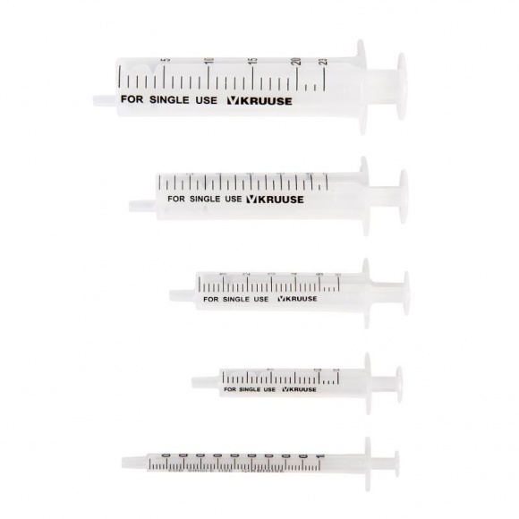 Fecskendő Eh 5 ml 2 részes ecentrikus kónusz Kruuse