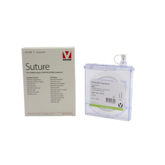Fonal sebvarró, nem felszívódó Kupramid USP3/0, 100 m Kruuse