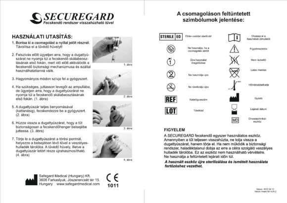 Securegard 3ml fecskendő 23Gx1