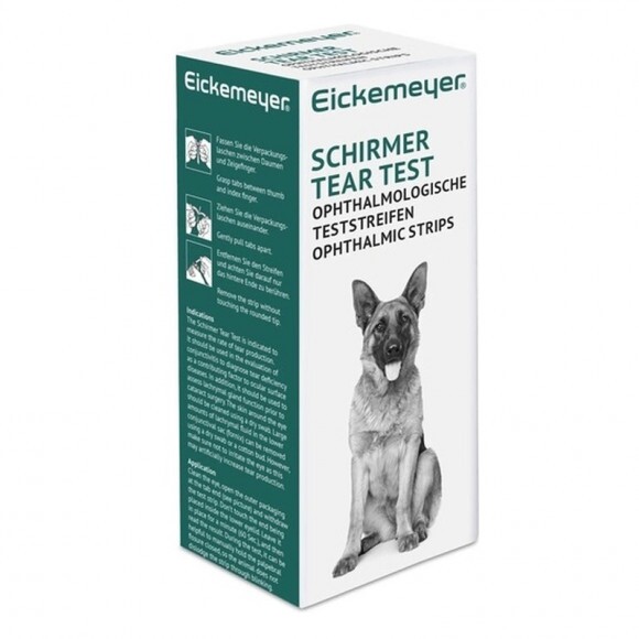 Tesztcsík Schirmer kék jelöléssel 100x