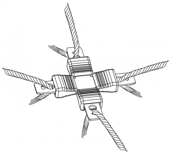 KERBL Litzclip keresztvezeték összekötő 3mm, 5db
