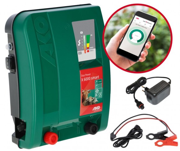 KERBL AKO Duo Power X6000 smart villanypásztor készülék 12V/230V