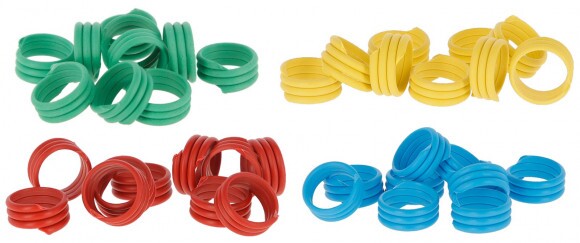 KERBL Baromfi Lábgyűrű 10mm 100 Db/ Vegyes Csomag