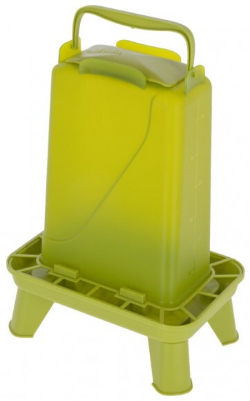 KERBL Műanyag baromfi etető, téglalap alakú, 3,5 L, zöld