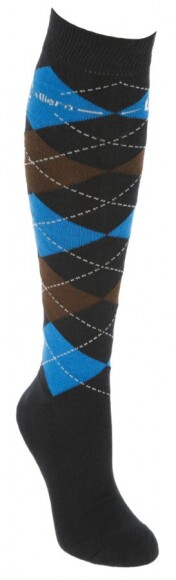 Brescia lovaglózokni, sötétkék plaid,  40-42