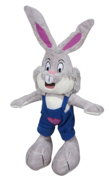 Kutyajáték Bunny Hop Nyúl 25cm Vegyes Színben