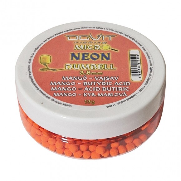 Dovit Micro Neon dumbell 3,5mm - Mangó-Vajsav 13g