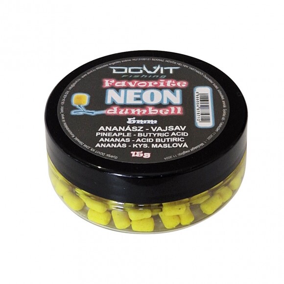 Dovit Favorite dumbell Neon 5mm - ananász-vajsav 15g