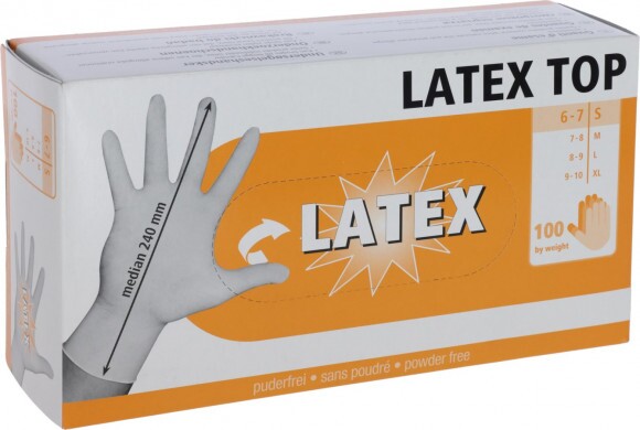 KERBL Egyszerhasználatos Latex kesztyű L, 100db púdermentes