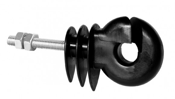 KERBL Szigetelő M6 menettel fekete 30mm 20db