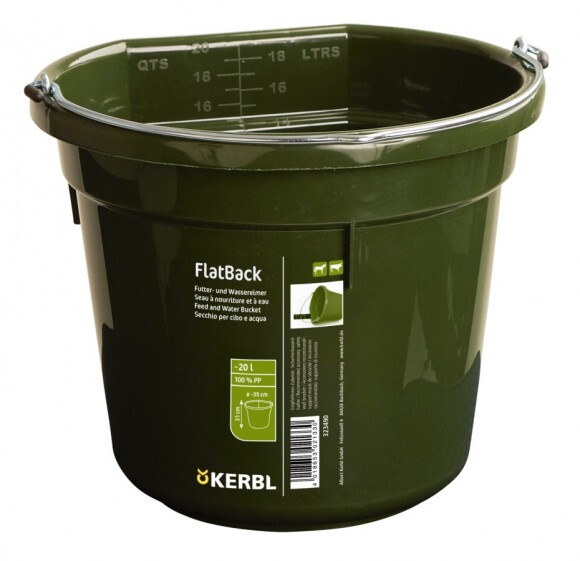 Vödör Etető-itató FlatBack, zöld 20 L