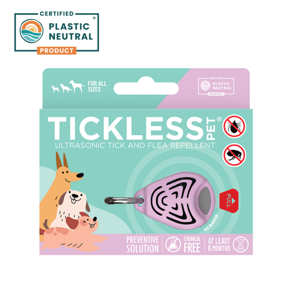 Tickless Pet Ultrahangos kullancs- és bolhariasztó kisállatoknak, pink