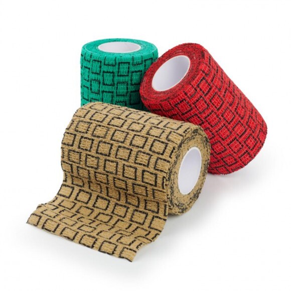 KRUUSE SafeVet® Öntapadós Rugalmas Pólya, 7,5 cm x 4,5 m, 3 szín keveréke, 10 db/csomag