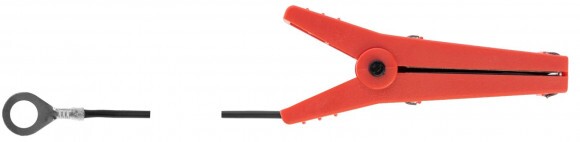 Trafó-szalag összekötő krokodilcsipesz 40mm szalaghoz 100cm