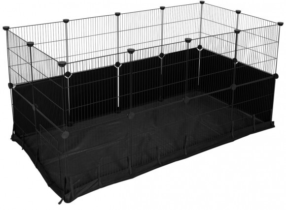 KERBL Hoppla 24 részes nyúlkarám nylon alappal 144x72x72 cm