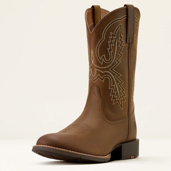 MNS MNS Sport Stratten W Toe Cowboy Boot DISTRESSED BROWN