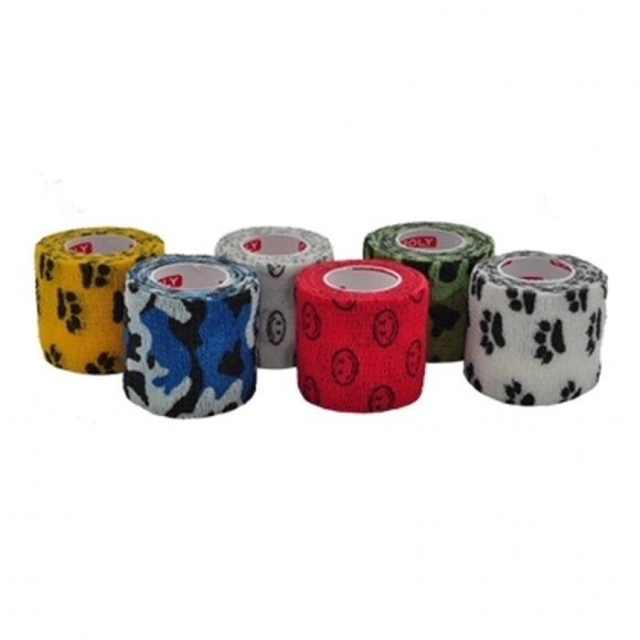 Copoly Öntapadós Rugalmas Pólya 5cm Zöld Terepmintás 4,57m