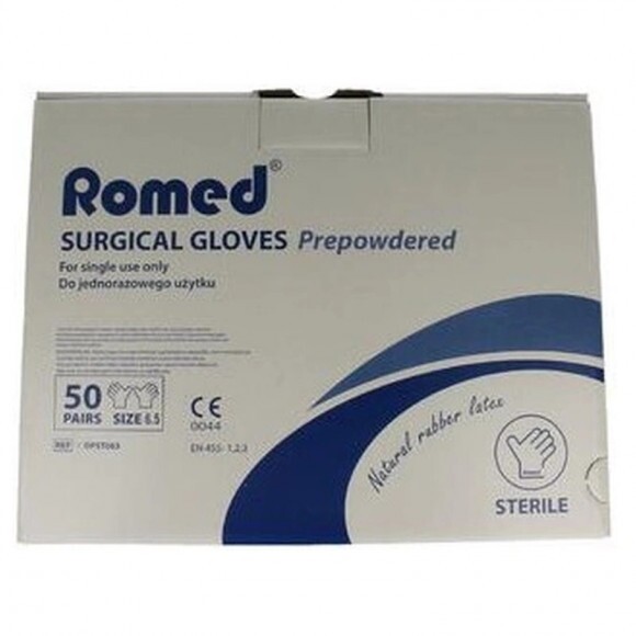Kesztyű Latex Steril 6.5 Romed