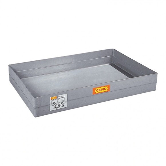 GFK raklapra helyezhető felfogótálca 150 l, rögzítőbütykök nélkül, engedéllyel