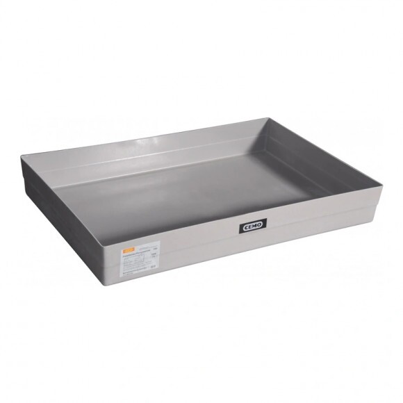 GFK raklapra helyezhető felfogótálca 150 l, rögzítőbütykök nélkül, engedéllyel