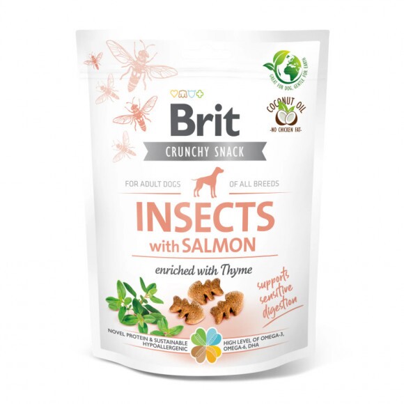Brit Care Crunchy Cracker Insects, Salmon & Thyme 200g