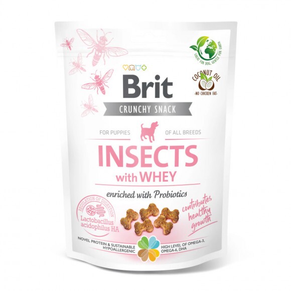 Brit Care Crunchy Cracker Puppy Insects, Whey & Probiotics 200g