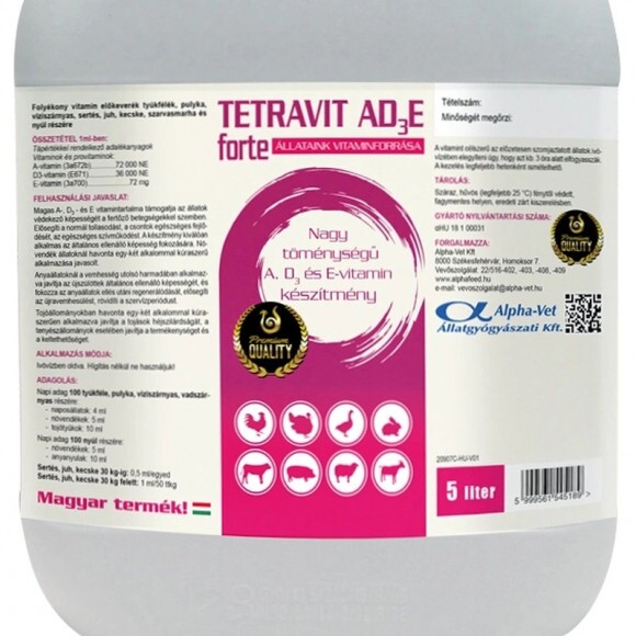 Tetravit Ad3e Forte Sol. 5 L