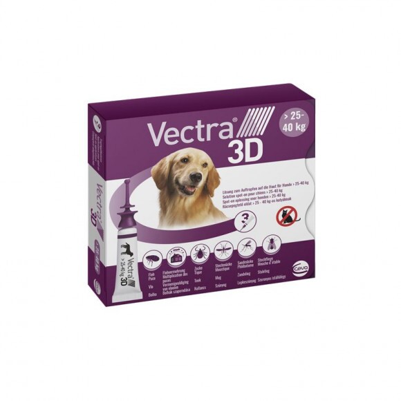 Vectra 3D rácsepegtető oldat nagytestű kutyáknak L (25-40kg) 3x