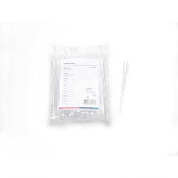 3 ml-es Pasteur pipetta, polietilén, 15 cm, 50 db