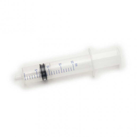 Egyszer használatos 3 részes fecskendő Luer oldali 20ml