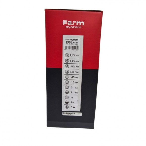 FARMSYSTEM RIDER N1700, 1,7 J, villanypásztor készülék, Gen.2.