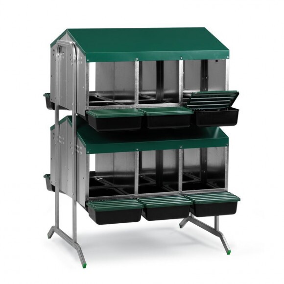 GAUN Battery tojófészek gyűjtőkosárral, 12 rekeszes, kétoldalas