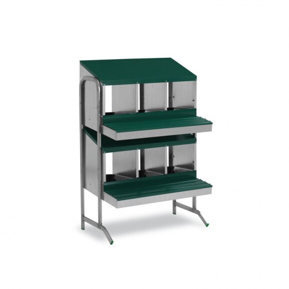 GAUN Battery tojófészek gyűjtőkosárral, 6 rekeszes, egyoldalas